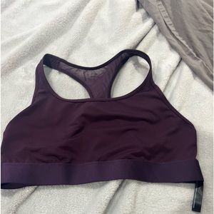 Victoria secret sports bra.  Purple, comfortable size large